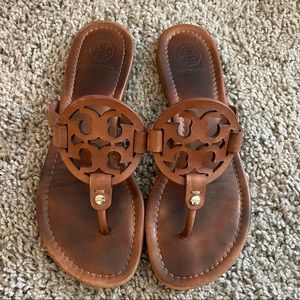 Tory Burch Brown Leather Sandals, size 6